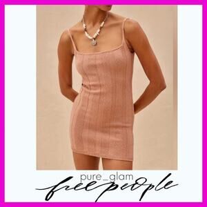 Free People mini dress in knit sweater dress